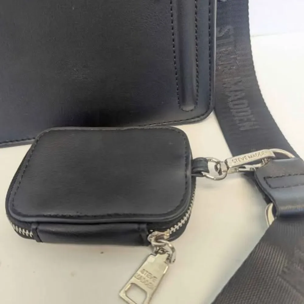 Steve Madden Bevelyn Black Crossbody Bag Purse for Her 9x7x5